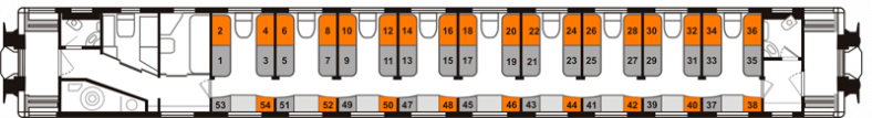 Места в плацкартном вагоне расположение по номерам фото