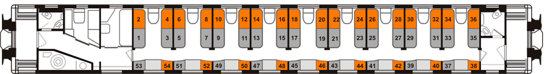 Нумерация мест в плацкартном вагоне схема расположения нижних и верхних