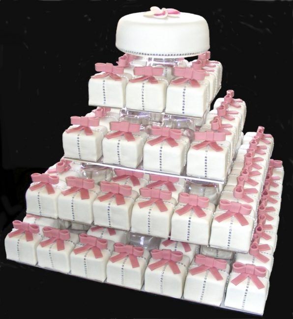 Порционный свадебный торт 