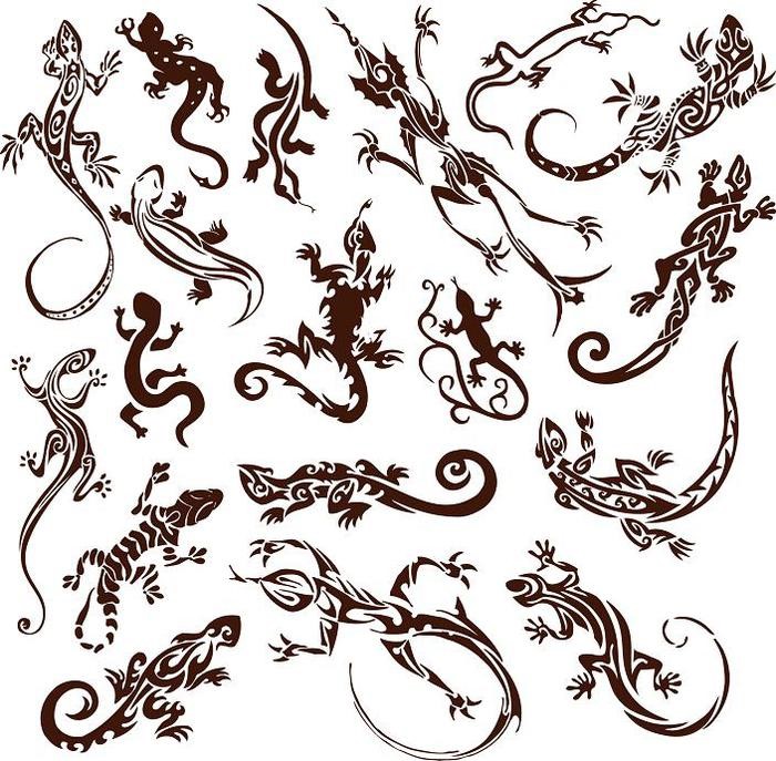 Саламандры – универсальные эскизы тату для мужчин и женщин