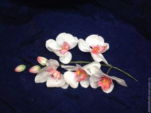 Орхидеи из мастики