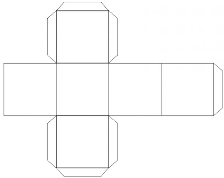 Картинка развертка кубика